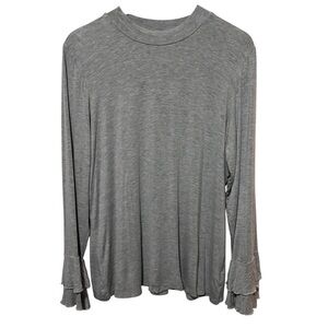 Venus Ruffle Sleeve Top Women’s Size 1X Long Sleeve Peasant Bohemian Casual